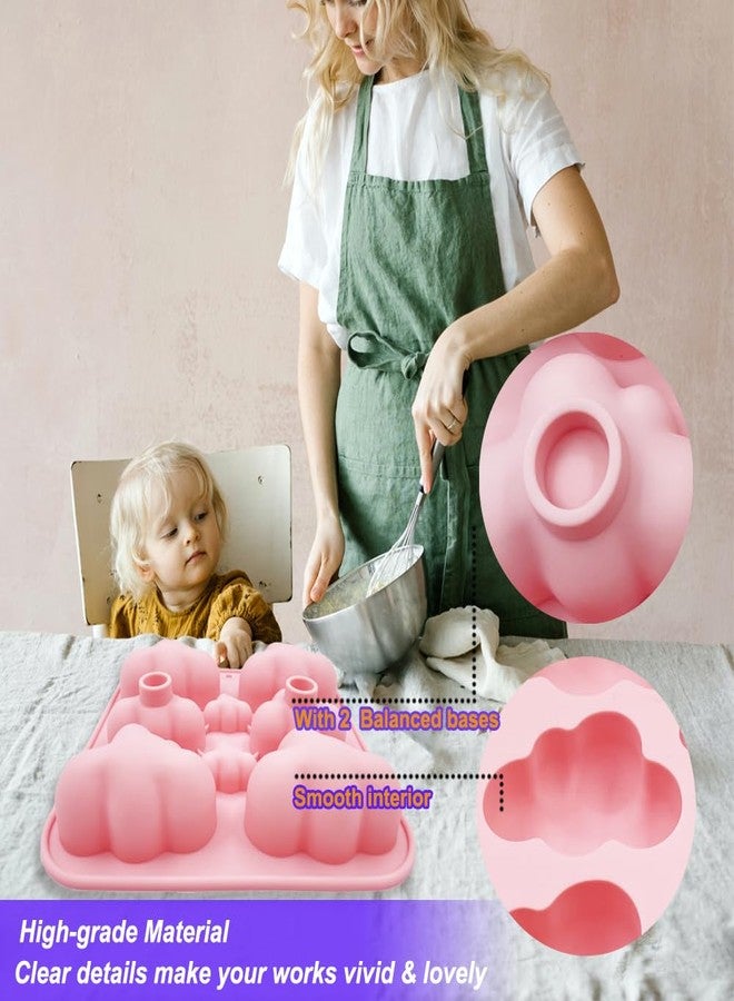 BENEKIY 2 Pack Cute Cloud Silicone Molds 3D Cloud Themed Baking Mould Ice Cube Tray DIY Baking Tool for Chocolate Cake Dessert Candy Mousse Pastry Handmade Soap Cupcake Topper - Image 4