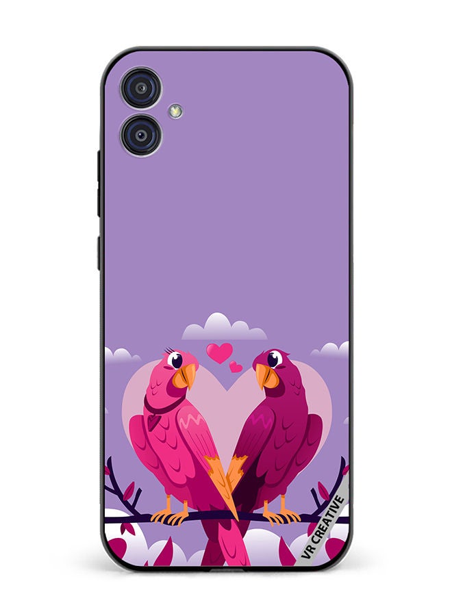 VR CREATIVE Protective Case Cover For Samsung Galaxy M04/F04 Love Birds Design Multicolour - Image 1