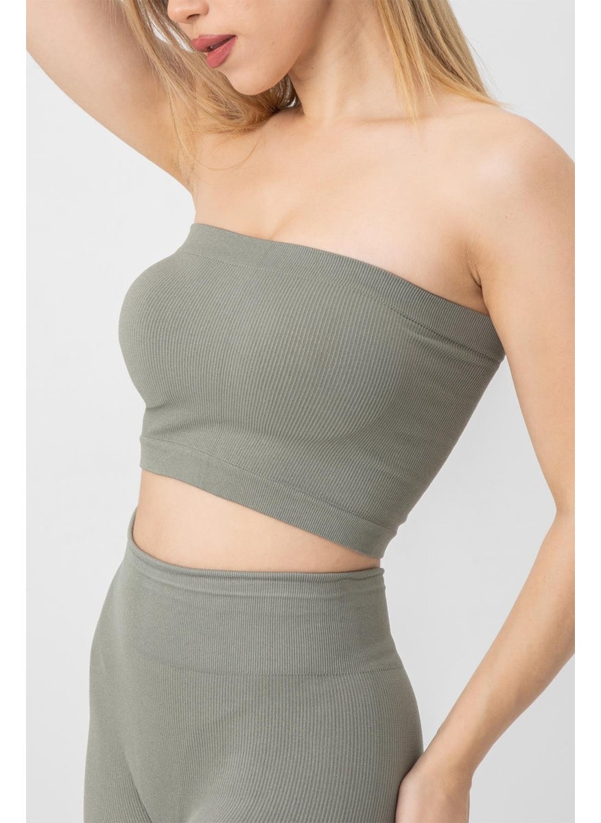 Miorre Doremi Seamless Strapless Ribbed Sports Bustier  - Image 3
