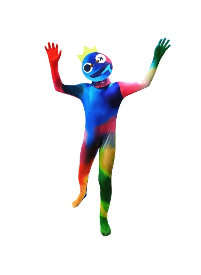 NIBEMINENT Halloween Rainbow Friends Game costume Blue Little Monster Costume one-piece suit - Image 1