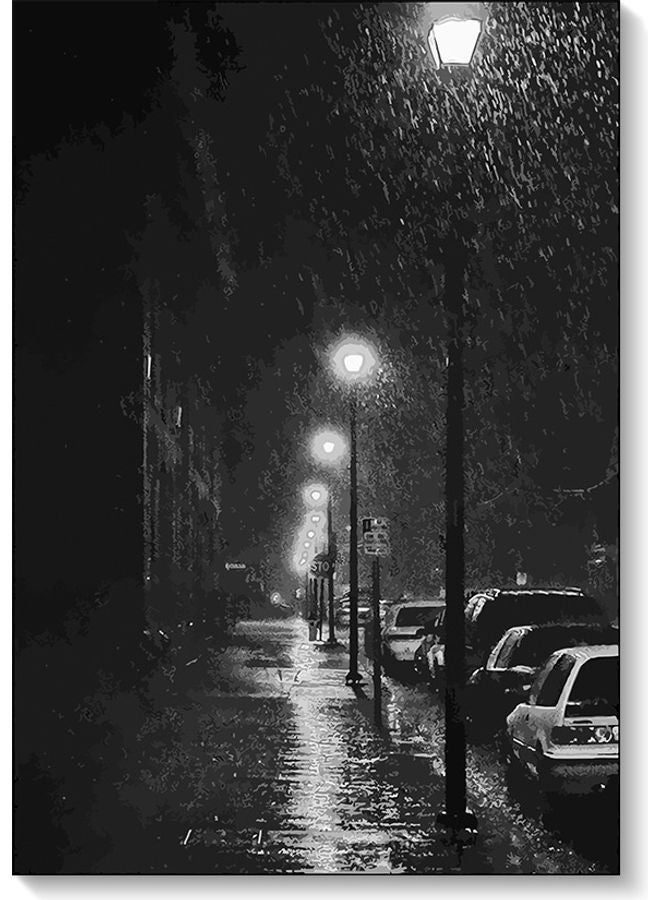 RYN Decorative Wall Art Painting Black/White 40 x 60cm - Image 2