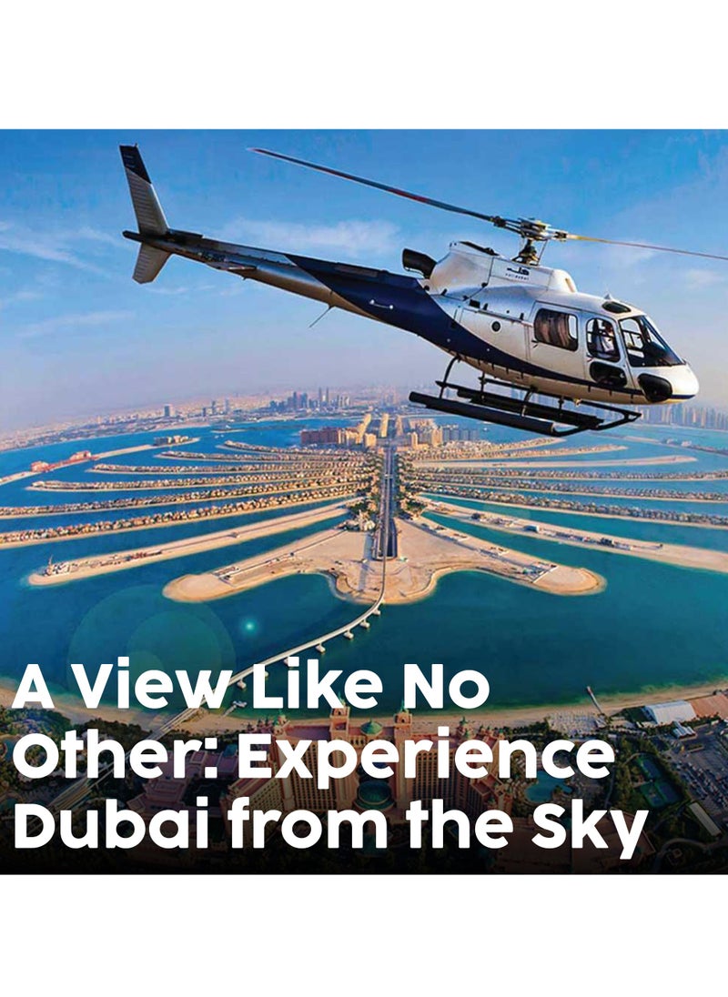 Wondergifts Dubai Helicopter Adventure Over the Iconic Palm Jumeirah Experience Gift with Free Spa Voucher  - Image 2