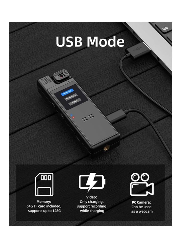 Generic Mini Body Camera 1080P Portable Wearable Pocket Video Recorder with 180° Rotatable Lens, 1.3" LCD, Night Vision – Ideal for Security Guards and Law Enforcement  - Image 5