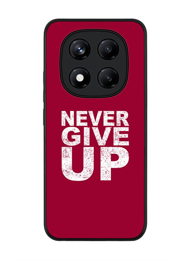 Stylizedd For Xiaomi Redmi Note 14 Pro 4G 4G Case,Slim fit Camera Protection, Shockproof Thin Phone cover  - Never ever give up - Image 1