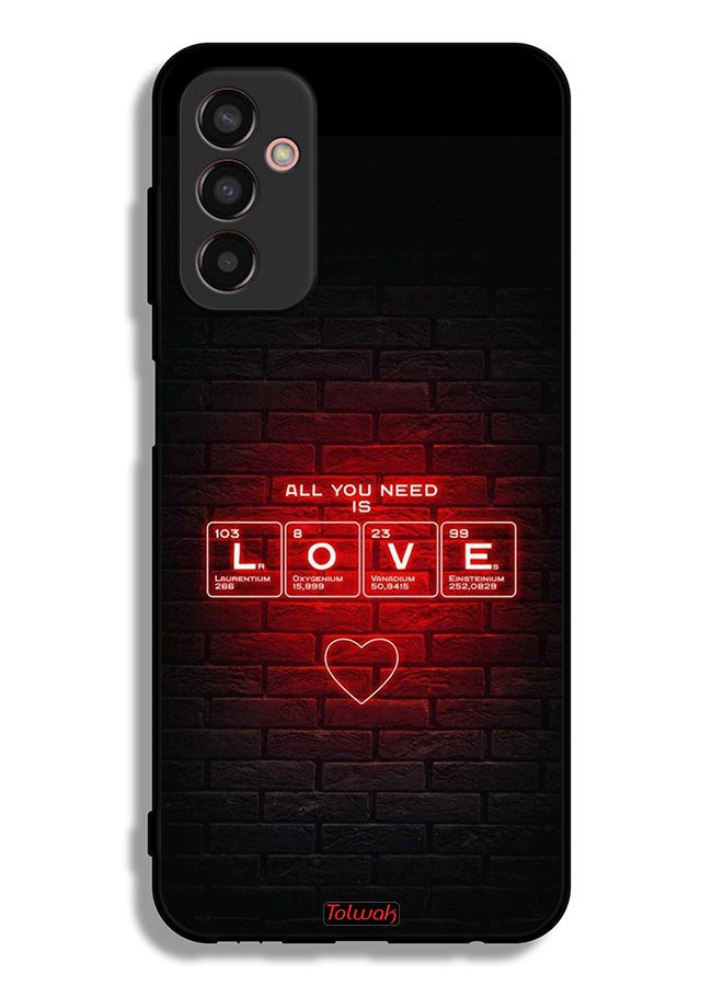 Tolwak Samsung Galaxy M13 Protective Case Cover All You Need Is Love - Image 2