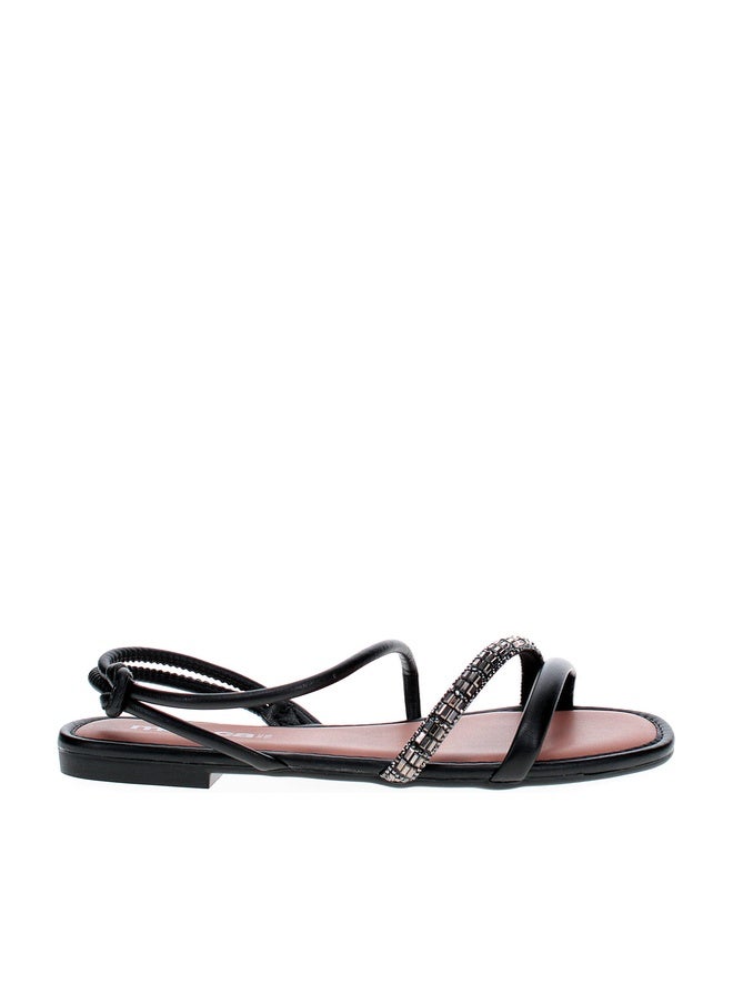 MOLECA Ankle Strap Open Toe Flat Sandals - Image 1