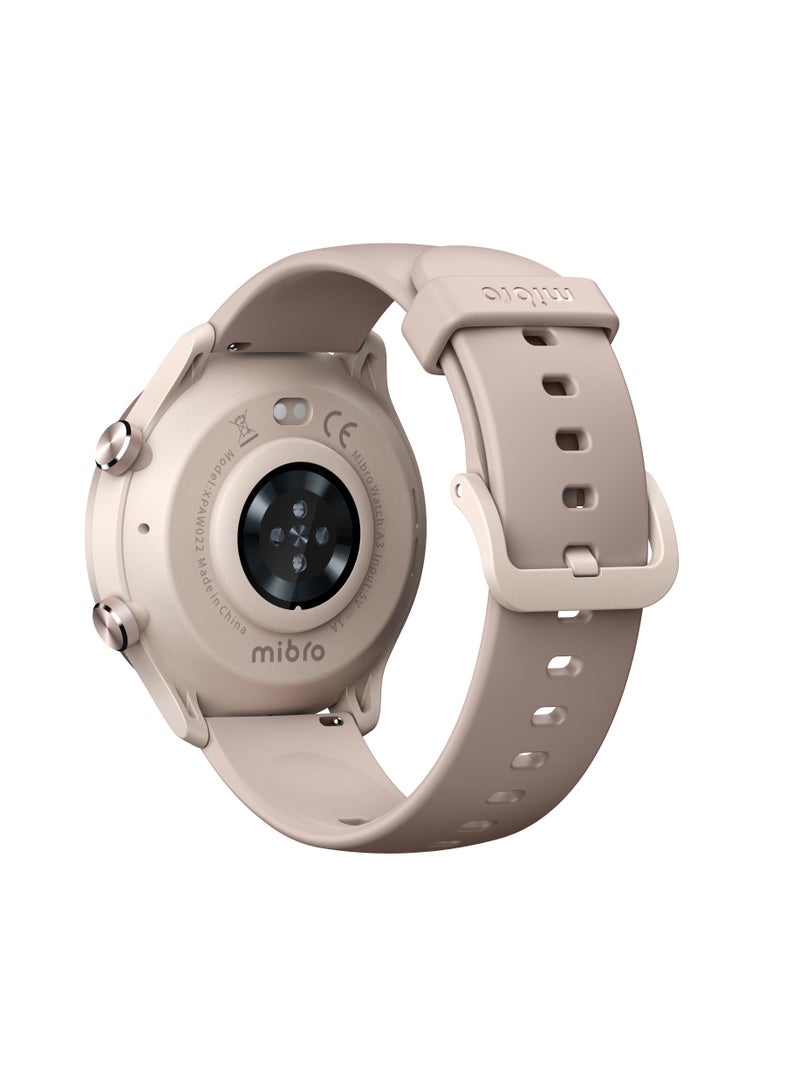 Mibro A3 Smartwatch 1.39" – Bluetooth Call, GPS, 2ATM Water-Resistant, Touchscreen – Mocha - Image 2