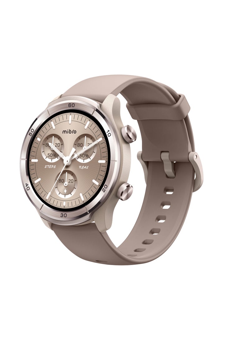 Mibro A3 Smartwatch 1.39" – Bluetooth Call, GPS, 2ATM Water-Resistant, Touchscreen – Mocha - Image 3