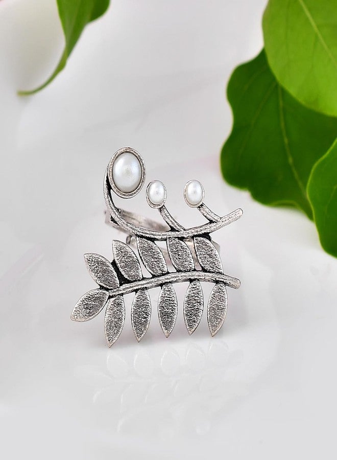 VOYLLA Fresh Fern Dew Drop Ring - Image 2