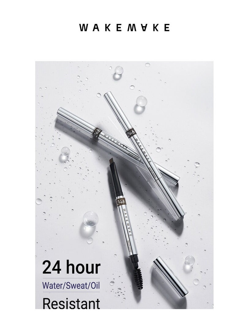 WAKEMAKE - Wakemake Waterproof 24 Hour Brow Pencil 01 Deep Brown - Image 1