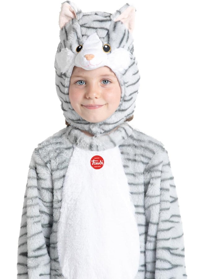 Ciao زي قطة مرخص من ترودي للأطفال من 1-2 سنوات - بدلة قطة فاخرة مع سترة وقبعة | زي حيوانات غير محدد الجنس | زي قطة لطيف للهالوين، الحفلات والصور - Image 4