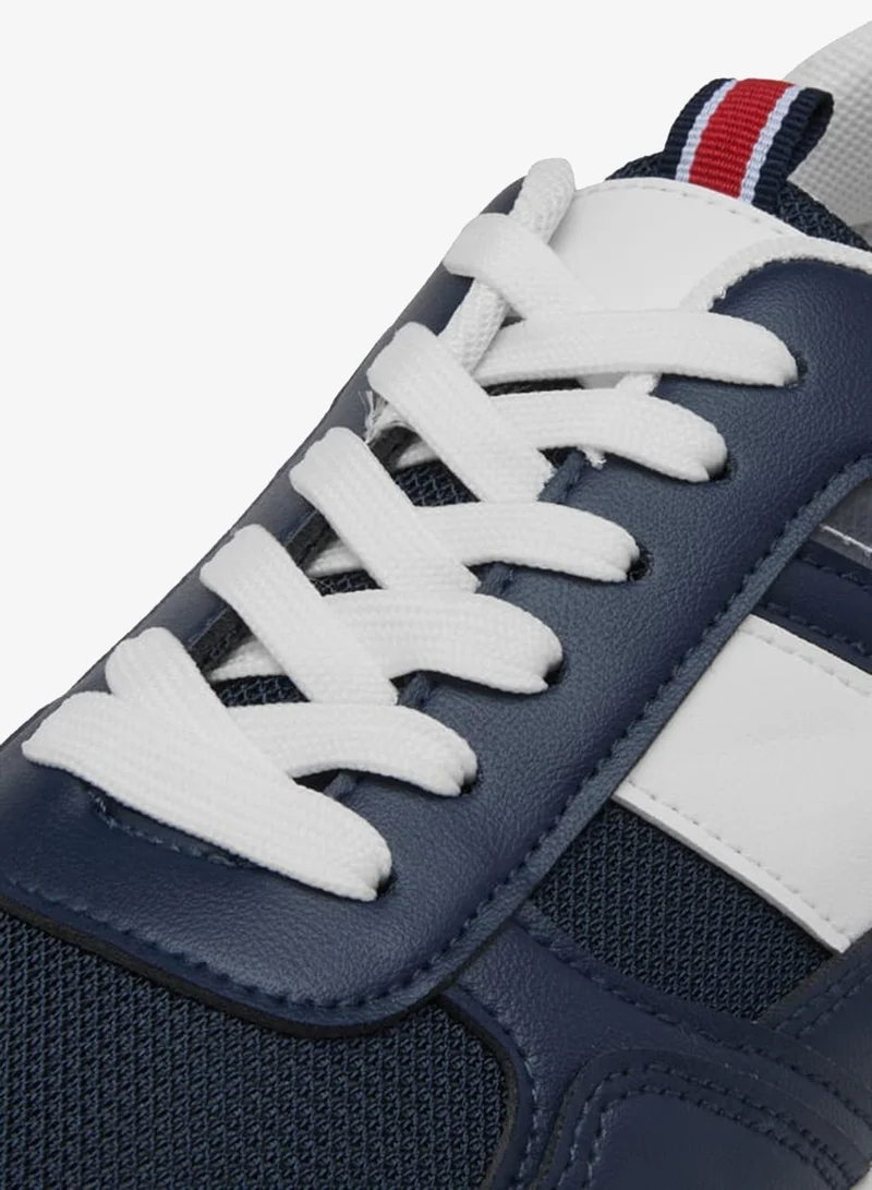 LBL by Shoexpress Men Panelled Sneakers with Lace-Up Closure