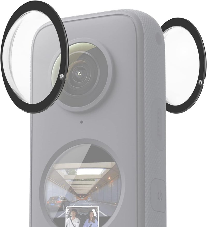 PULUZ Puluz Compatible for Insta360 One X2 Sticky Lens Guards PC Protective Cover Cap for Insta 360 One X2 Waterproof 360 Action Camera Accessories - Image 3