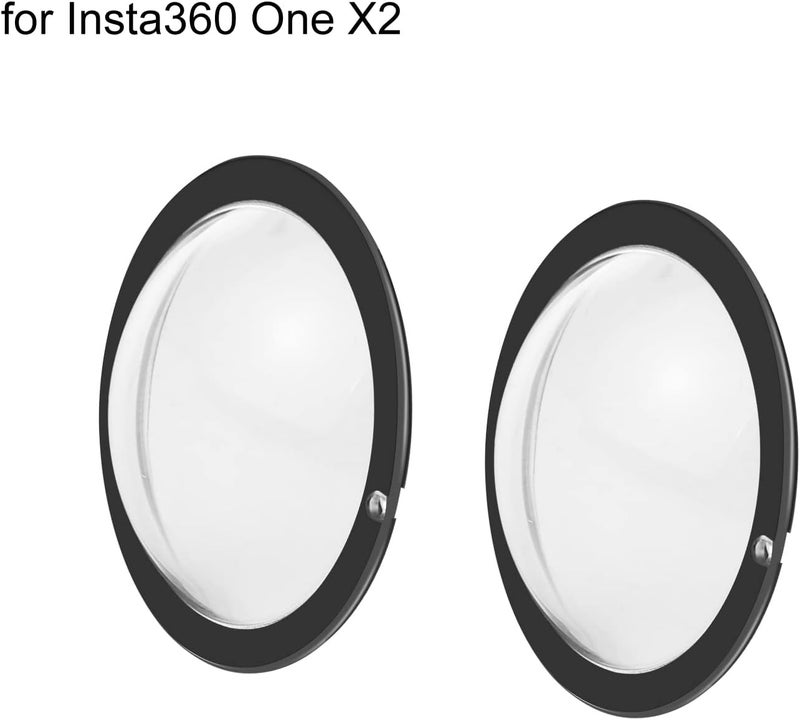 PULUZ Puluz Compatible for Insta360 One X2 Sticky Lens Guards PC Protective Cover Cap for Insta 360 One X2 Waterproof 360 Action Camera Accessories - Image 2