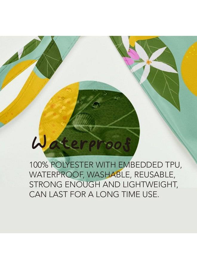 فوكونجنا حقيبة فوكونغنا المبللة، حقيبة جافة مبللة، حقيبة شاطئ مبللة لملابس السباحة، حقيبة مكياج للسفر، حقيبة أدوات الزينة مقاومة للماء بسعة كبيرة للنساء والفتيات والأخوات والأصدقاء، حقيبة حفاضات بديكور الفراولة والليمون - Image 4