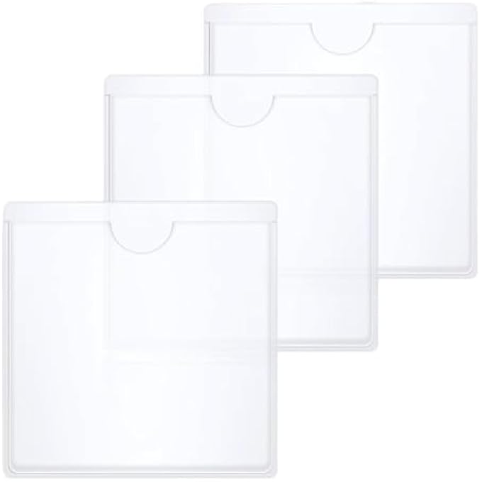 rayihni 3 PCS Self-Adhesive Car Tax Disc & Parking Permit Holder for Windscreen Clear Square PVC Badge Protector, Easy Stick-On Organiser for Permits and Tickets - Image 2