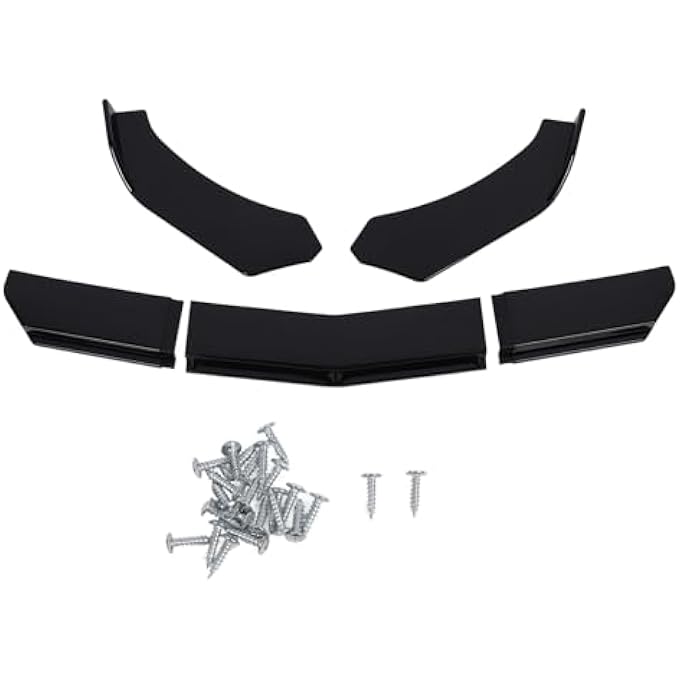 Brilluxa Bumper Lip, Front Lip Splitter and Front Spoiler, 150cm Glossy Black Universal Fit Lower Valance Splitter for Car Sedan Coupe SUV - Image 1