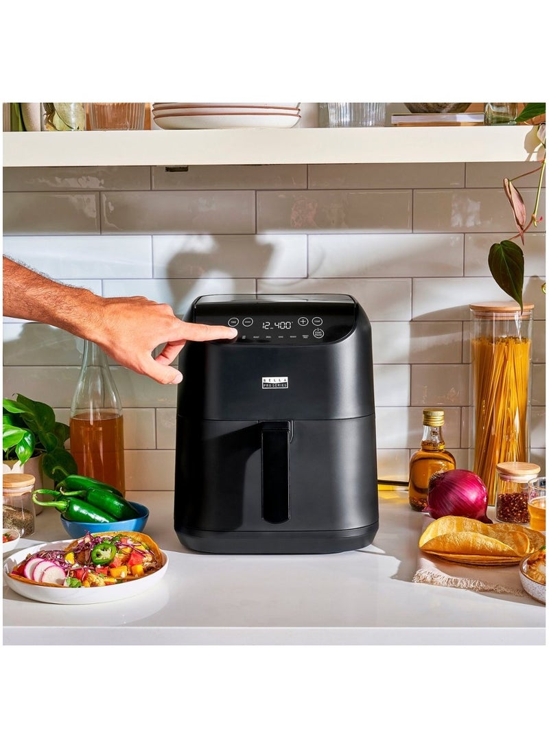 Bella Bella Pro Series 6 qt. 1500 Watts, 120 Volts Digital Air Fryer with Digital Touchscreen, Black - Image 5