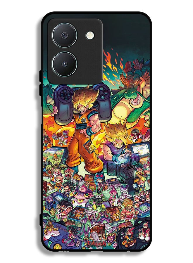 Tolwak Vivo Y36 5G Protective Case Cover Gamer Art Doodles - Image 1