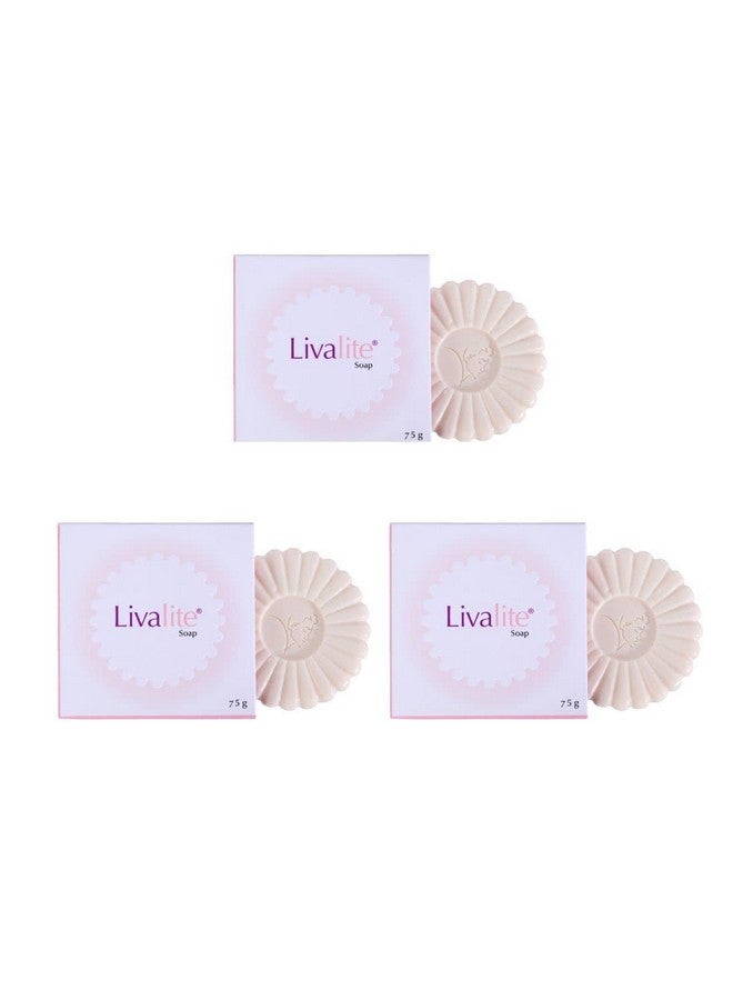 Zydus Liva Soap for Natural Glowing Skin - 75 Gram, Pack of 3 - Image 1