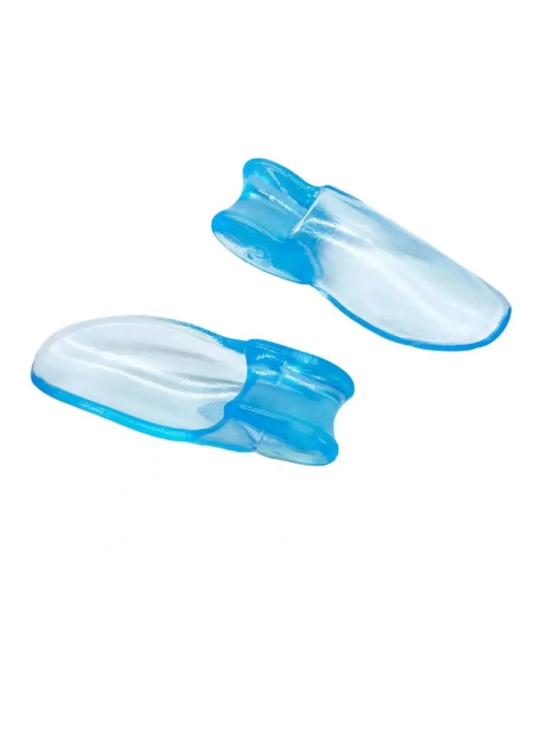 AROAQ Silicone Big Toe Separator, Comfortable Toe Bunion Separator Corrector, Soft Pain Relief Tail Finger Splitter, Gel Foot Fingers Adjuster Device For Straightening Toes, (2pcs) - Image 1