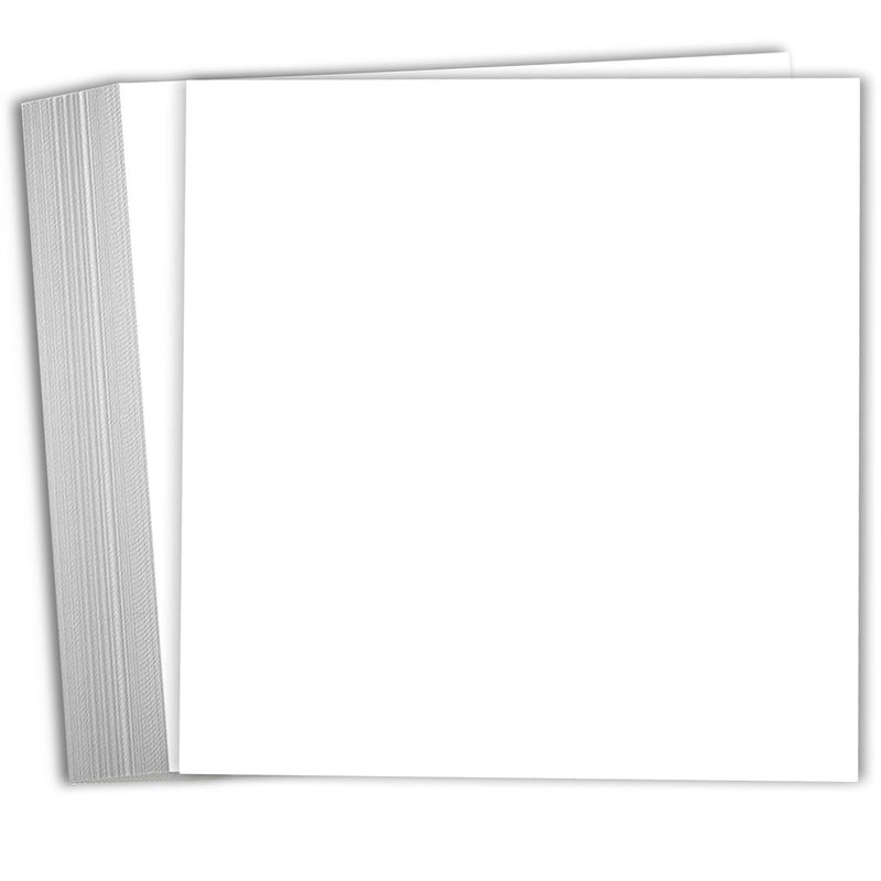 Hamilco White Cardstock Scrapbook Paper 12x12 Heavy Weight 120 lb Cover Card Stock â€“ 25 Pack - Image 1