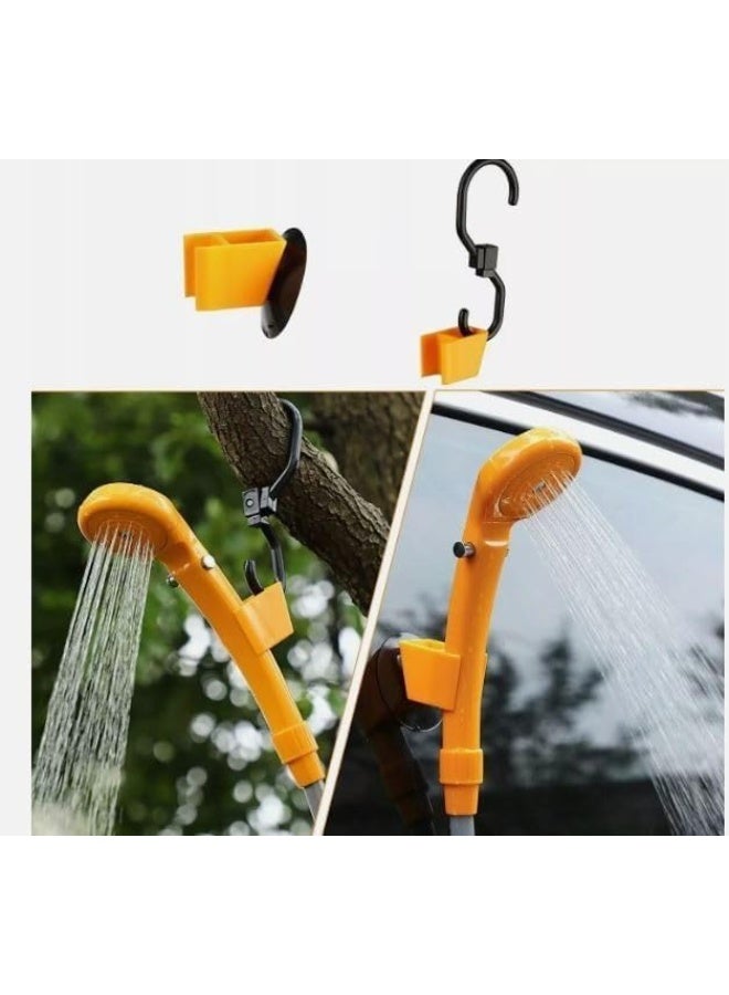 دينكس مجموعة دش كهربائية محمولة 12 فولت للسيارة والحيوانات الأليفة والكلاب والتخييم والسفر وغسيل السيارة ومضخة دش المشي لمسافات طويلة بقدرة 60 واط بضغط عالي من دينكس، DX3612 - Image 4