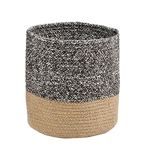 LaVichitra Braided Cotton Baskets | Planter Basket- Set of 2 (6 Inch), Coffee - Image 4