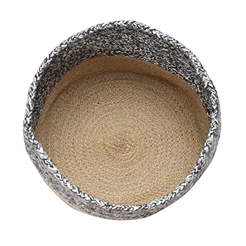 LaVichitra Braided Cotton Baskets | Planter Basket- Set of 2 (6 Inch), Coffee - Image 5