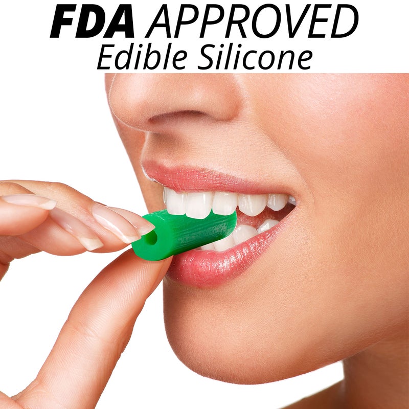 IXO Aligner Chewies for Invisalign Aligners - Chewies Invisalign Accessories - Aligner Chewies for Invisalign Trays, Orthodontic Chewies with 5 Aligner Seather Handles - 10 Seaters - Mint Scent - Image 3