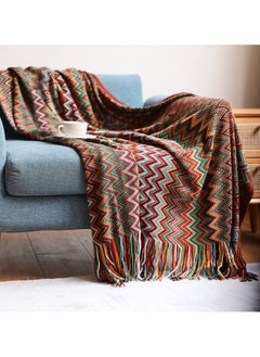 KINGMAZI Sofa Blanket Bohemian style, knitted blanket, suitable for decoration or taking a nap  - Image 1
