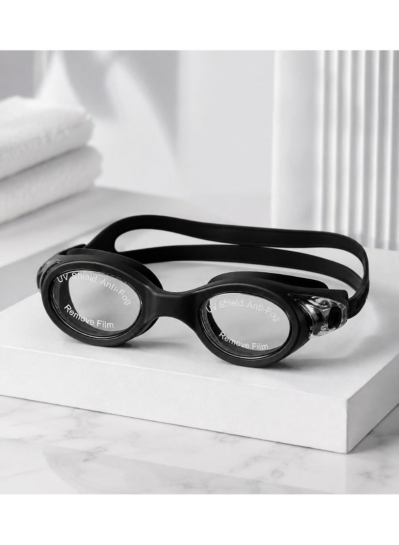 speedo Professional swimming goggles for adults and teenagers with anti-fog lenses and UV protection, including a storage case and extra ear tips. - Image 1