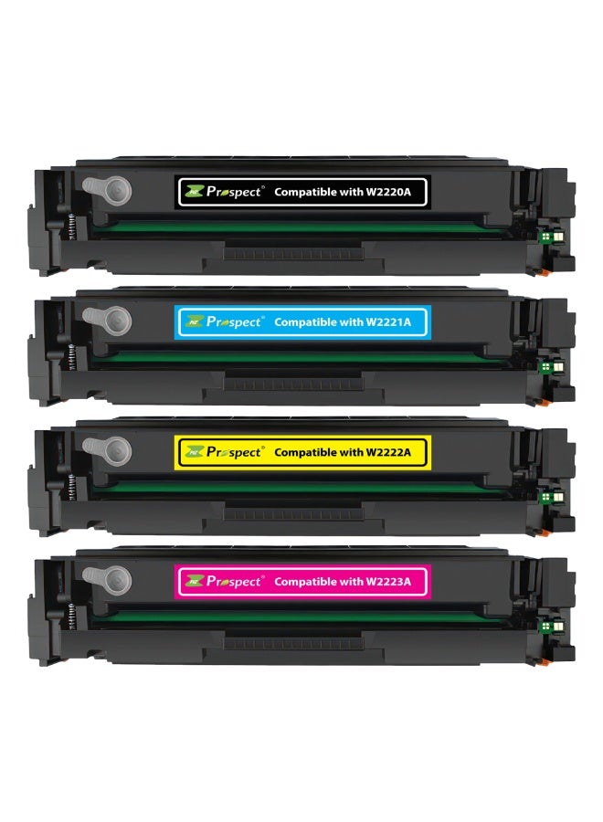 Prospect Toner Cartridge 222A Full Set W2220A BK W2221A CY W2222A YL W2223A MG Full Set Compatible Cartridges with HP Color LaserJet Pro 3288 3203dw MFP 3388 3303sdw 3388sdw 3388fdw (Black Cyan Yellow Magenta 4-Pack) - Image 3