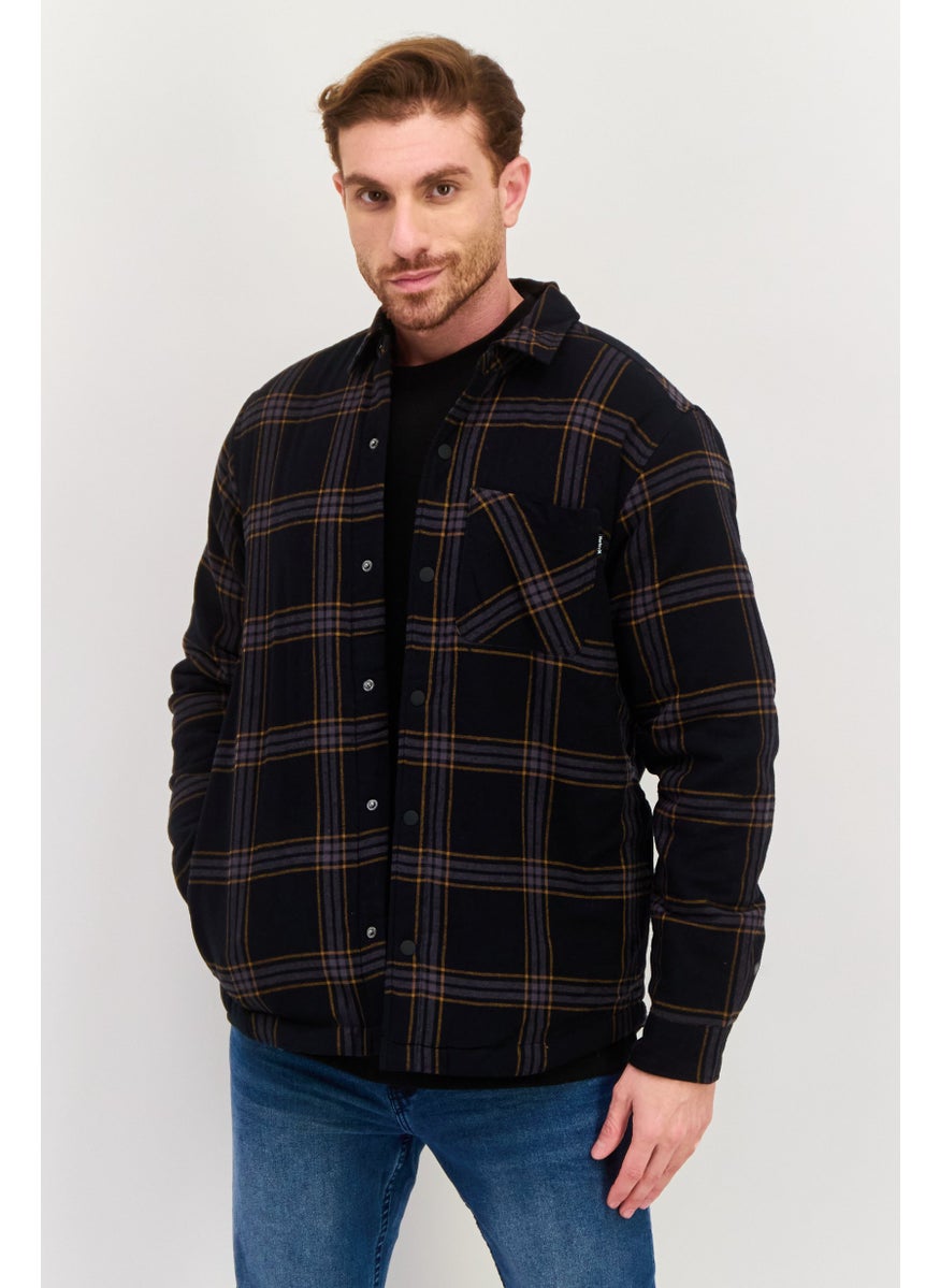 Hurley Men Sportwear Fit Outdoor Jacket, Black Combo  - Image 1