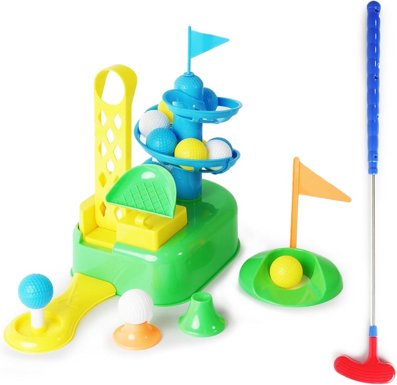 BOLEY Boley Kids Golf Set  Interactive Golf Toy with Automatic Ball Release Putting Green and Club  Fun Indoor  Outdoor Sports Toy for Toddlers and Kids  Perfect for Developing Coordination Skills - Image 1