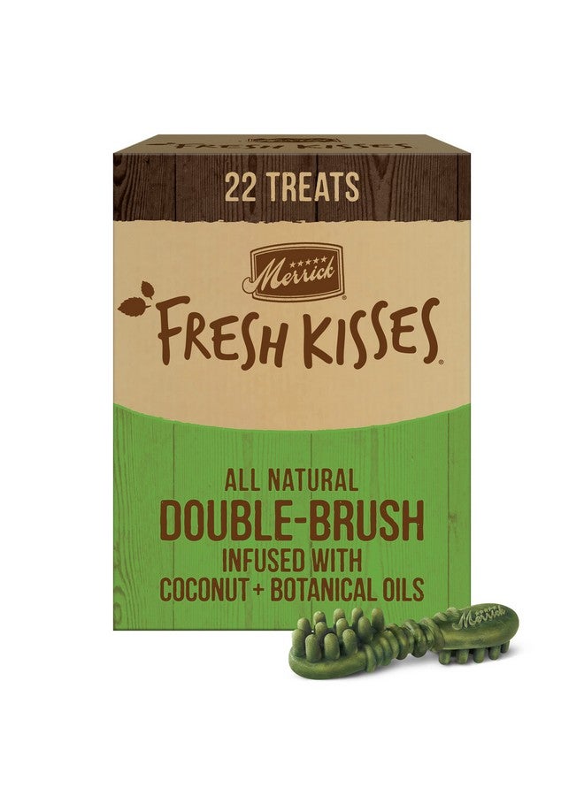 ميريك علكات أسنان طبيعية من ميريك فريش كيسز، غنية بجوز الهند والزيوت النباتية، للكلاب الكبيرة التي يزيد وزنها عن 50 رطلاً - علبة من 22 قطعة - Image 1