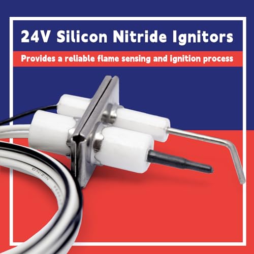 Dusledel Q3400A1024/U Igniters Flame Rod Assembly Replacement for Honeywell Q3450 Q3480 Q3620 R42640-001, Upgraded Flame Rod Sensor Igniters 24V Silcon Nitride Ignitors for SV9500M Valve - Image 4