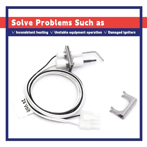 Dusledel Q3400A1024/U Igniters Flame Rod Assembly Replacement for Honeywell Q3450 Q3480 Q3620 R42640-001, Upgraded Flame Rod Sensor Igniters 24V Silcon Nitride Ignitors for SV9500M Valve - Image 5