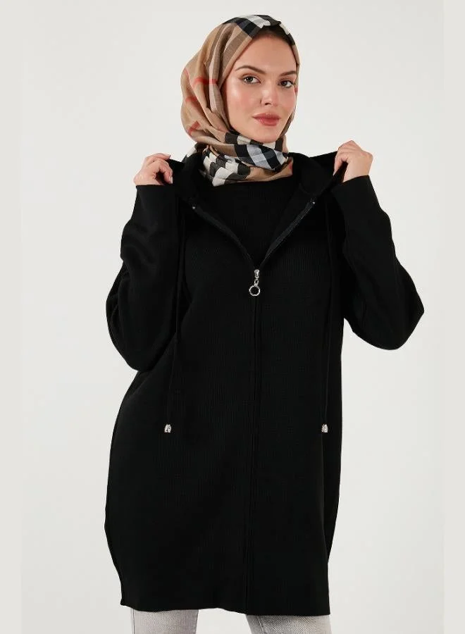 Lela Lela Modest Regular Fit Hooded Hijab Knitwear Cardigan Women's CARDIGAN 4616176