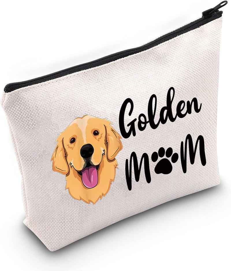 LEVLO Golden Mom Makeup Bag for Dog Lovers - Image 1