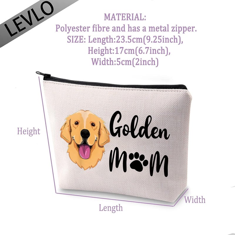 LEVLO Golden Mom Makeup Bag for Dog Lovers - Image 2