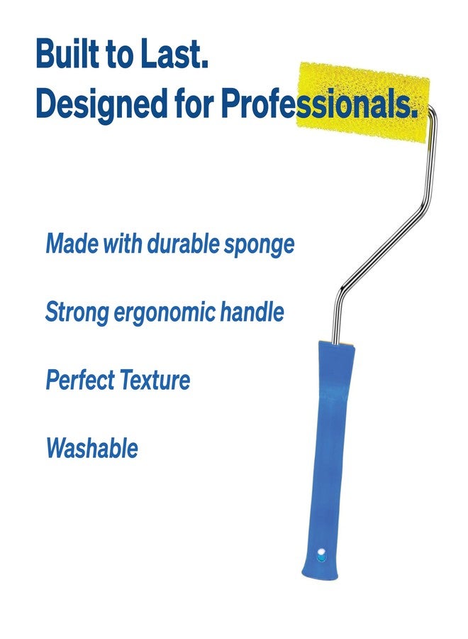 Granotone أسطوانة طلاء جرانوتون منقوشة ٤ بوصات (متعددة الألوان) | أسطوانة طلاء إسفنجية بمقبض مريح لخزائن السماعات، وأغطية الطرق، وطلاء الجدران، وطلاء الأسطح، وبطانات صناديق الشاحنات، والطلاءات المانعة للانزلاق - Image 3