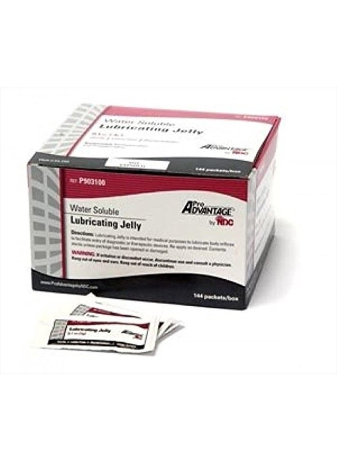 Water Soluble LUBRICATING JELLY 3 gm, 144 Individual Sterile Packets