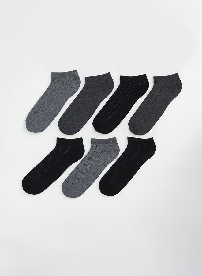 LC WAIKIKI Patterned Men's Trainer Socks 7 Pack - Image 1