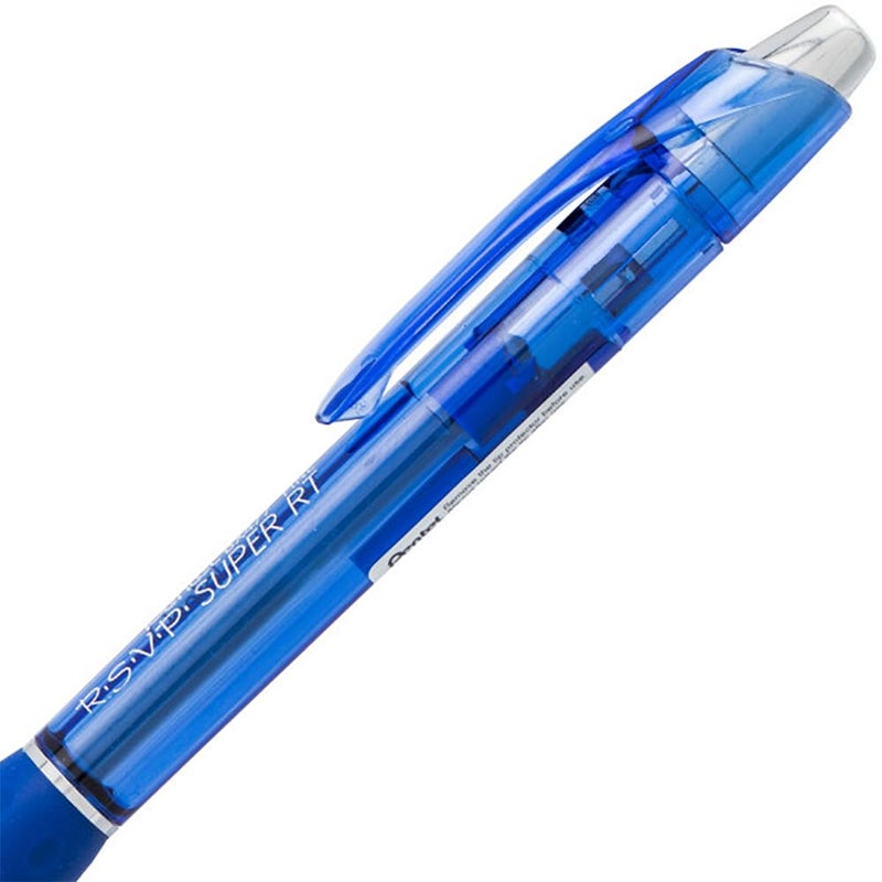 Pentel RSVP Super RT Ballpoint Pen, (0.7mm) Fine Line, Assorted Ink Colors, 8 Pack with Bonus Black Ink Pen - Image 5