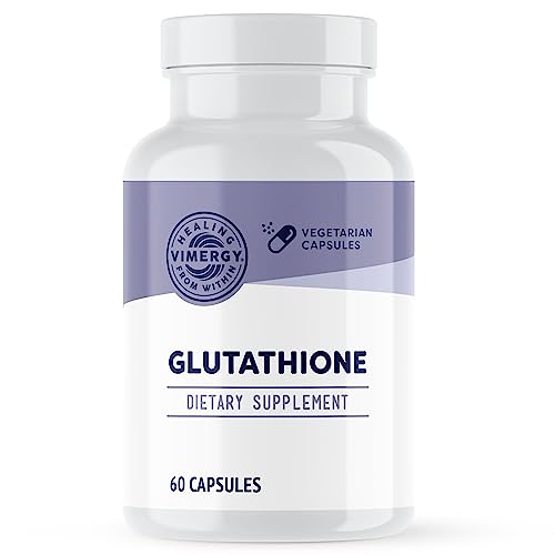 Vimergy Glutathione Supports Liver Detox Superfood for Cellular Health Antioxidant Support Kosher Vegan GlutenFree 60 Capsules