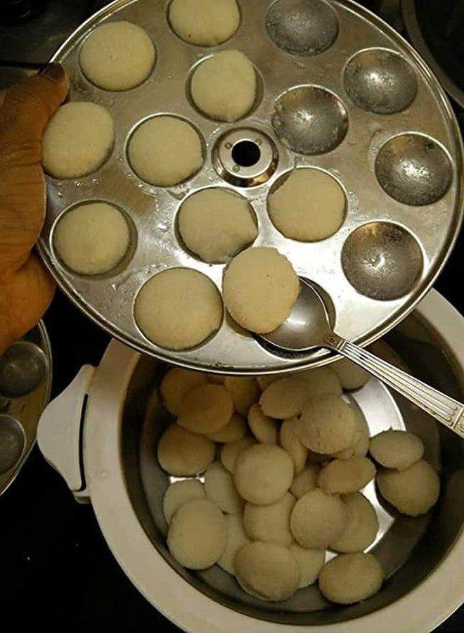 LUXURIA Diamond Mini Idli Plate Set Medium | Stainless Steel Idli Idiyappam Maker | Three Plate Set for Efficient Steaming | Compact Durable Kitchen Cooking Tool - Image 4
