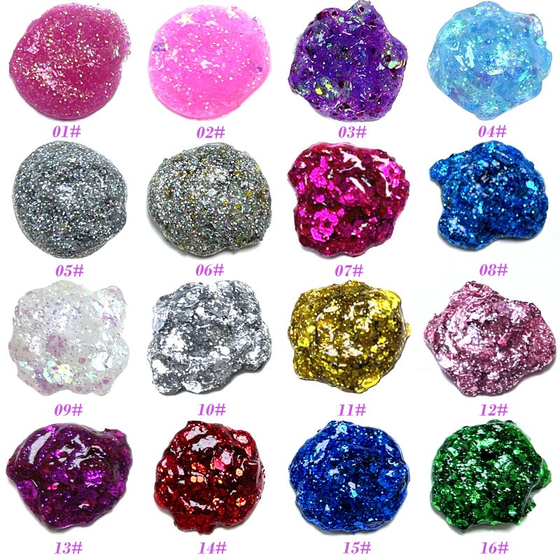 KIMIEYE Holographic Face Glitter Gel Body Shimmer Makeup for for Hair, Face, Clavicle, Arm, Nail, Eyeshadow, Long Lasting Waterproof Mermaid Sequins Party Glitter for Rave Festival, 1.35oz (Illusion Purple#3) - Image 3