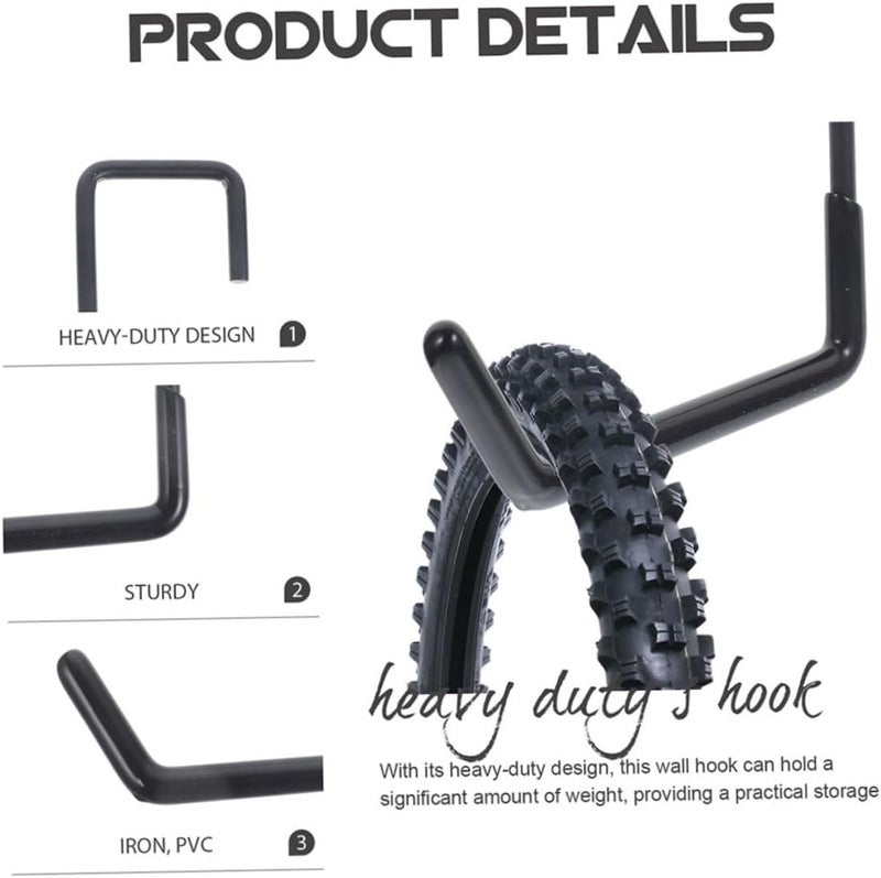 Licensed warehouse stored goods MAGICLULU 6pcs Heavy Duty Wall Mounted Hooks Hanger for Garage Storage Organizing Tools Ladders Bikes Equipment Easy Installation Black Color Trusted all-purpose quality Light & sturdy Shock rubber edge Heat insulation layer Worldwide simple practical design Durability boosted processed material Ready post purchase fulfill Cross part assemble fit Cost effective upgraded craftsmanship Gulf standard sizing alternatives Temp fluctuation resistant crafted quality Multi-color available build Air & land transit compatible Certified local stock Daily universal pick Transit damage minimized design Gulf user preference oriented build Changing environment compatible Precision processed material Global flexible assemble picks Multi warehouse process Economical upgraded quality Upgraded simple practical design Home & professional compatible - Image 5
