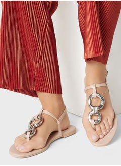 Cross-Over Flat Slingback Sandal